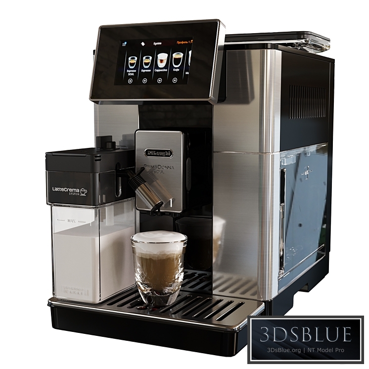 DeLonghi PrimaDonna Soul ECAM610.74.MB Coffee Machine 3DS Max - thumbnail 3