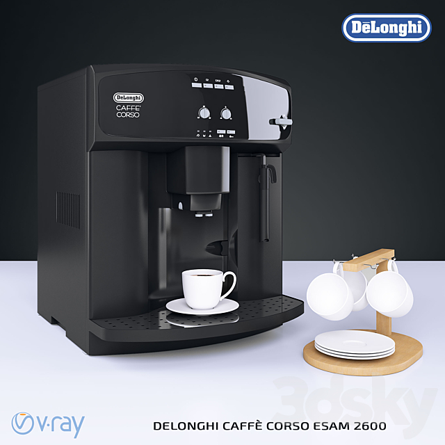 Delonghi CAFFÈ CORSO ESAM 2600 3ds Max - thumbnail 1