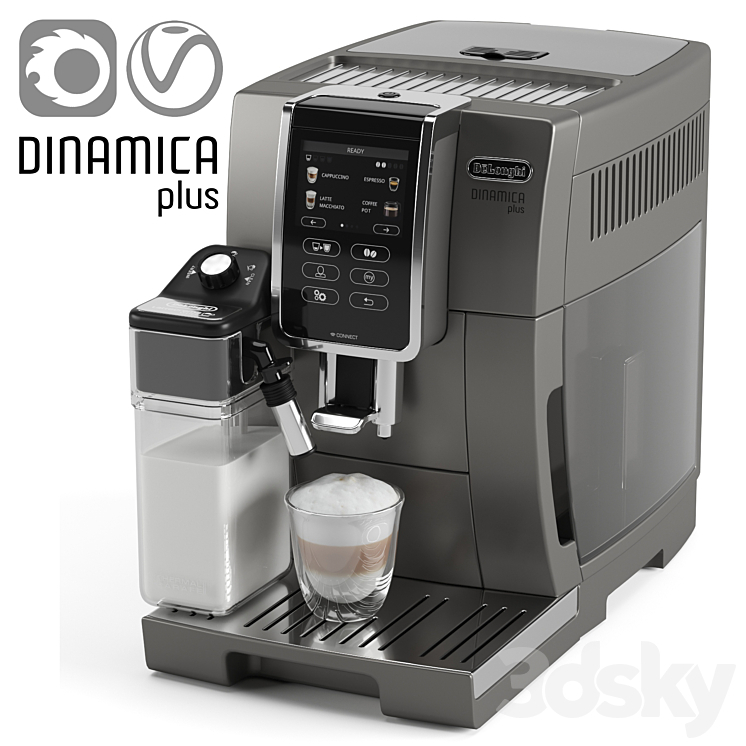 De’Longhi Dinamica Plus ECAM 370.95.T 3DS Max - thumbnail 1