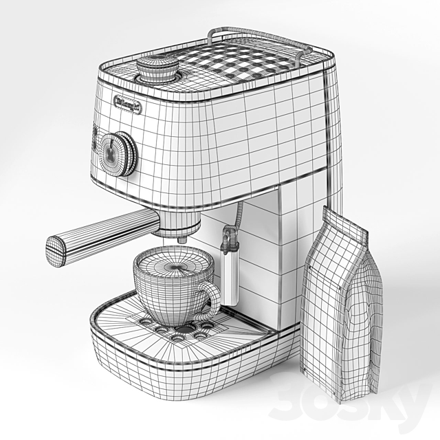 De’Longhi Distinta ECI 341.CP 3DSMax File - thumbnail 3