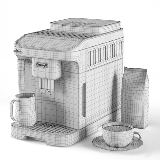 De’Longhi Magnifica Evo ECAM290.42.TB ( FEB2942.TB ) 3DSMax File - thumbnail 5