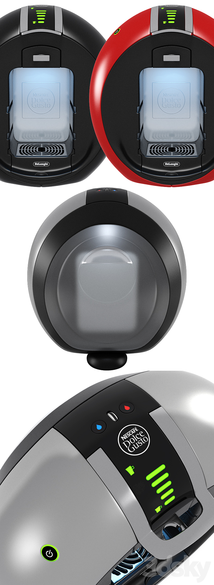 Delonghi Nescafe Dolce Gusto Circolo EDG 606 S 3DS Max - thumbnail 2