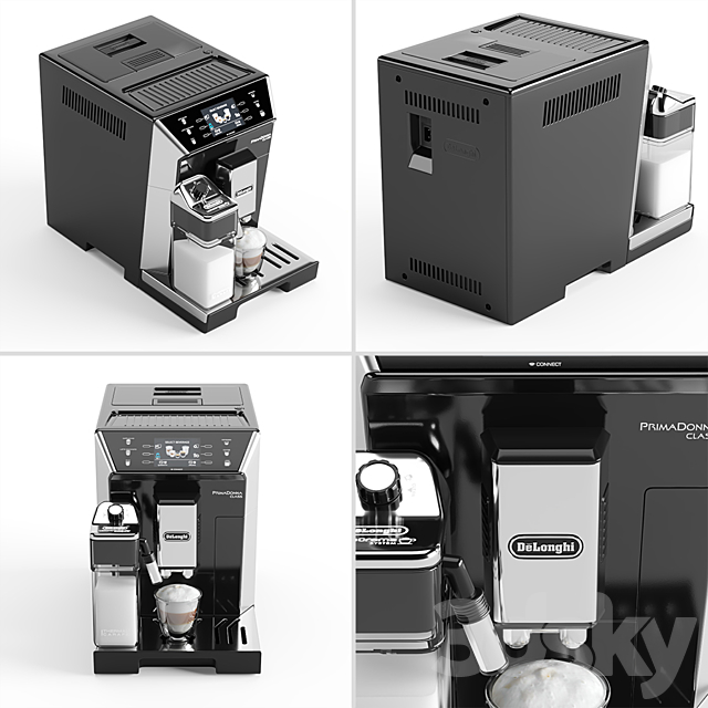 De’Longhi PrimaDonna Class ECAM 550.55.SB 3DS Max Model - thumbnail 2