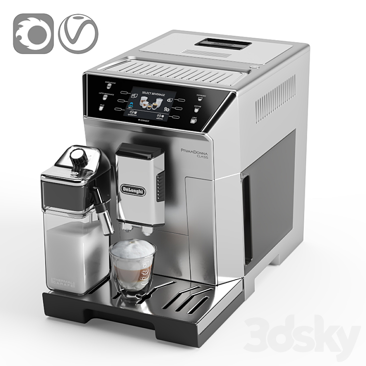 De’Longhi PrimaDonna Class ECAM 550.75.MS 3DS Max - thumbnail 1