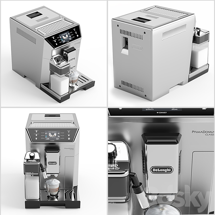 De’Longhi PrimaDonna Class ECAM 550.75.MS 3DS Max - thumbnail 2