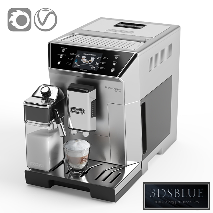 De’Longhi PrimaDonna Class ECAM 550.75.MS 3DS Max - thumbnail 3