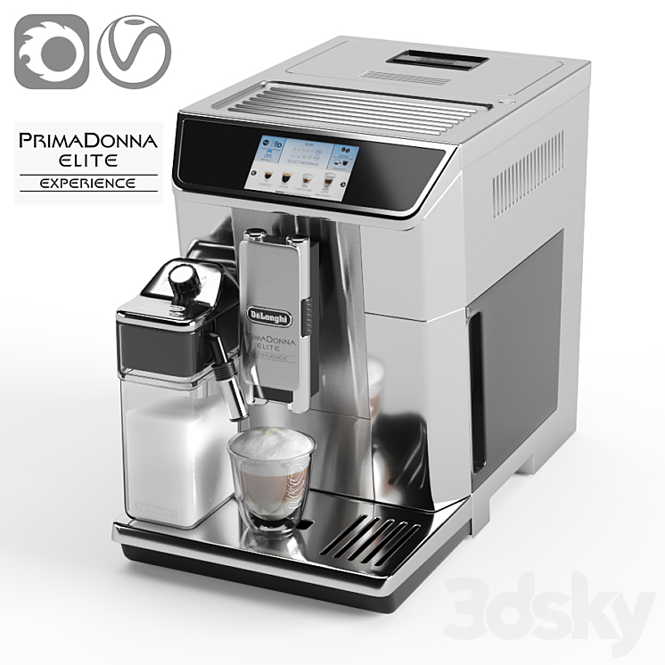 De’Longhi PrimaDonna Elite Experience ECAM 650.85.MS 3DS Max - thumbnail 1