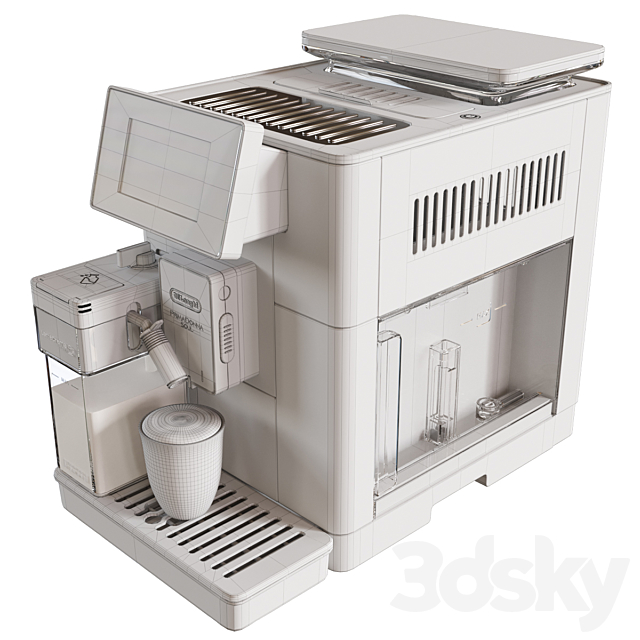 De’Longhi PrimaDonna Soul ECAM610.74.MB Coffee Machine 3DSMax File - thumbnail 6