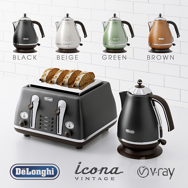 Delonghi Vintage Icona Collection 3DSMax File - thumbnail 1