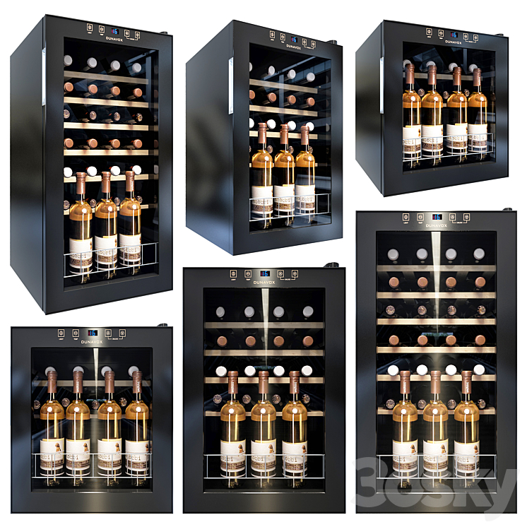 Dunavox wine cabinet 3DS Max - thumbnail 1