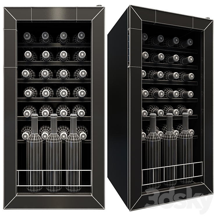 Dunavox wine cabinet 3DS Max - thumbnail 2