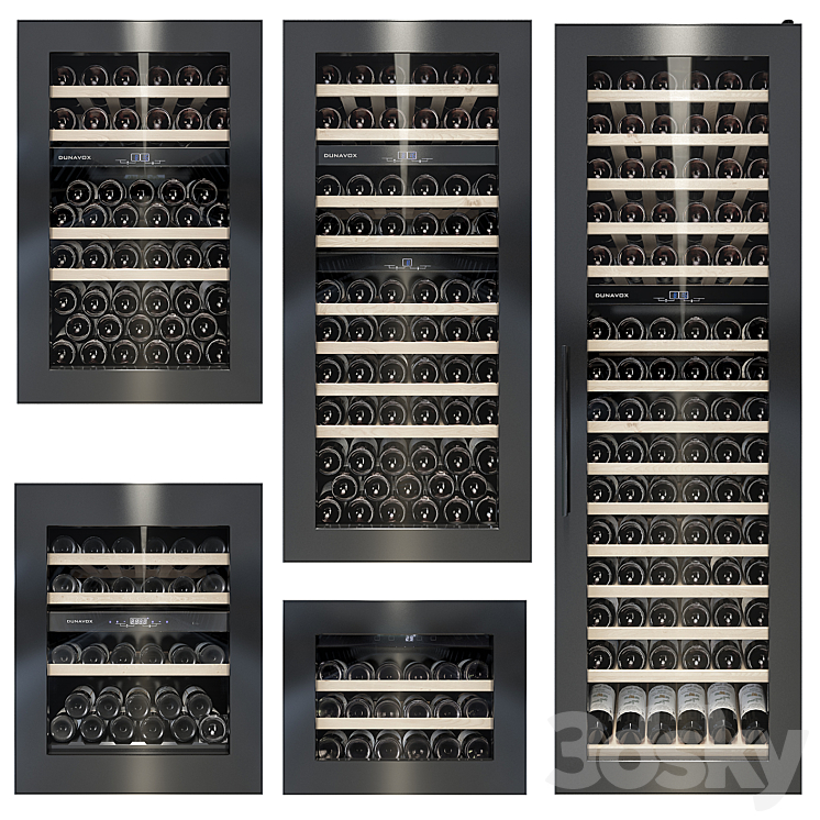 Dunavox Wine cabinet 4 3DS Max - thumbnail 1