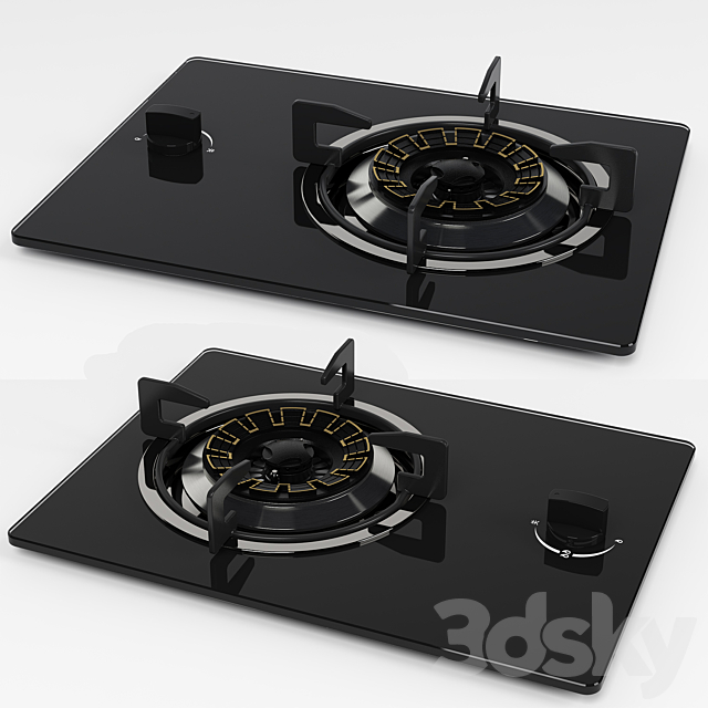 ELDIG gas hob 3DSMax File - thumbnail 1