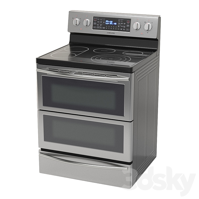 Electric cooker Samsung NE59J7850WG 3ds Max - thumbnail 1