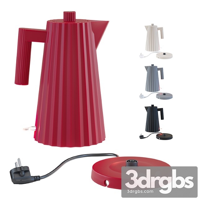 Electric kettle alessi plisse 2 3dsmax Download - thumbnail 1