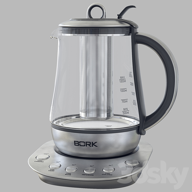 Electric Kettle Bork 3ds Max - thumbnail 1