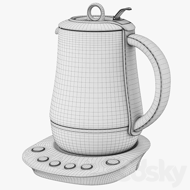 Electric Kettle Bork 3ds Max - thumbnail 3