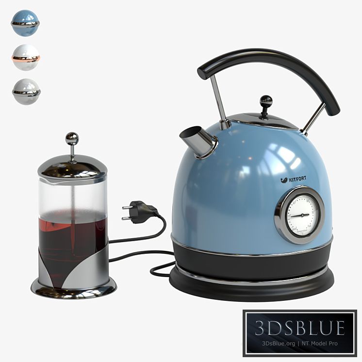 Electric kettle KITFORT 3DS Max - thumbnail 3