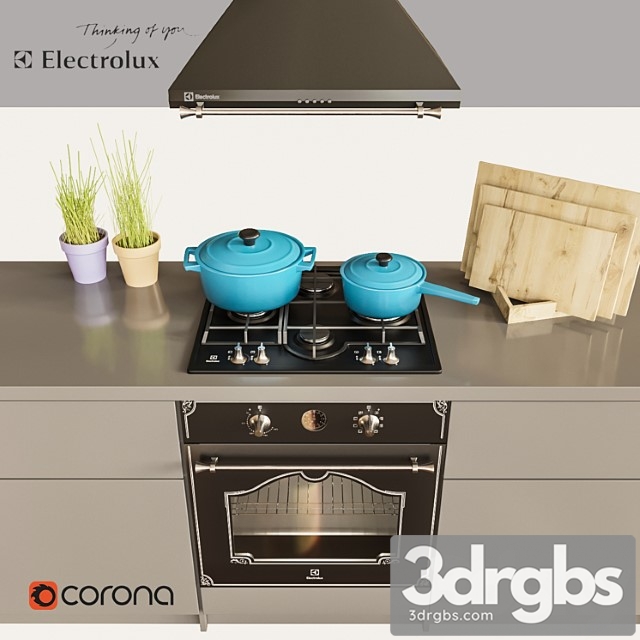 Electrolux rococo сhrome 2 3dsmax Download - thumbnail 1