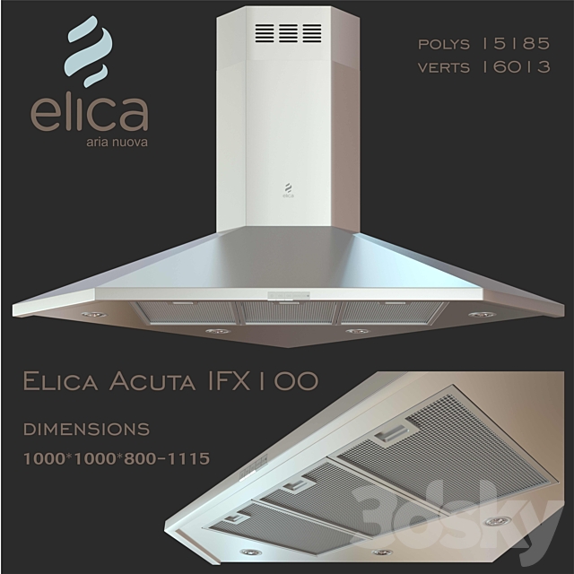 ELICA Angle extractor ACUTA IXF100 3DSMax File - thumbnail 1