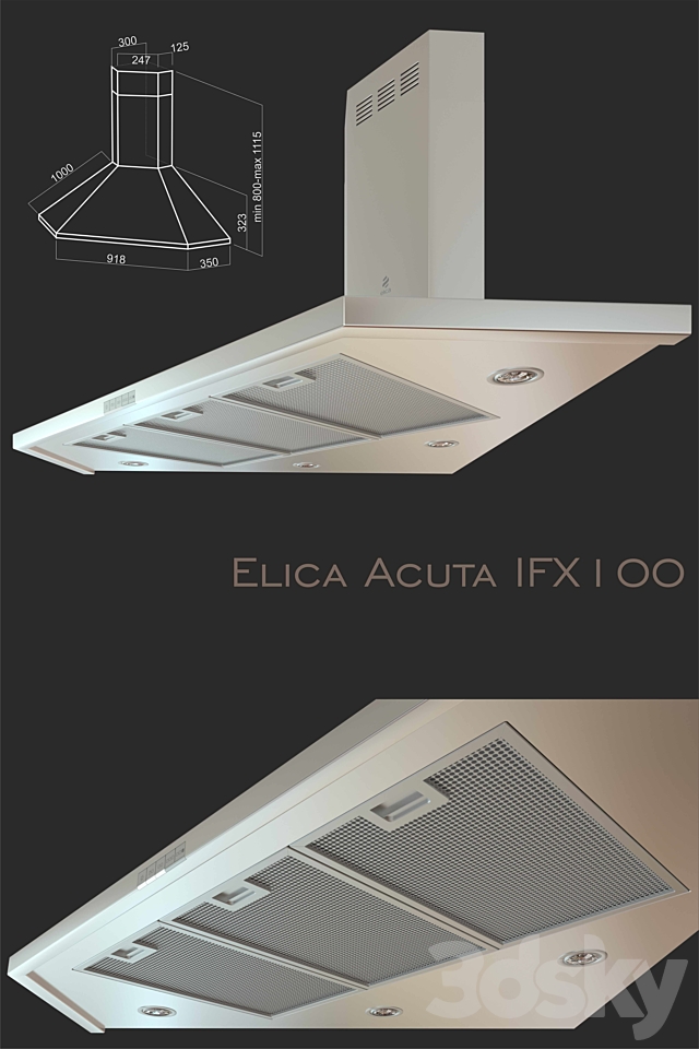 ELICA Angle extractor ACUTA IXF100 3DSMax File - thumbnail 2