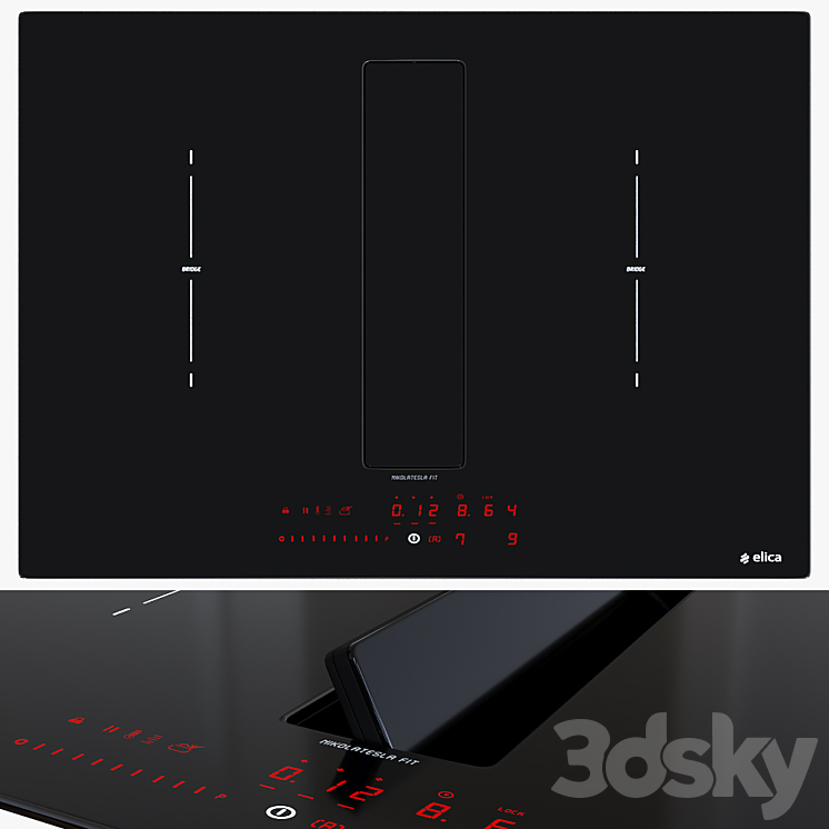 Elica NIKOLATESLA FIT Hob 3DS Max - thumbnail 2