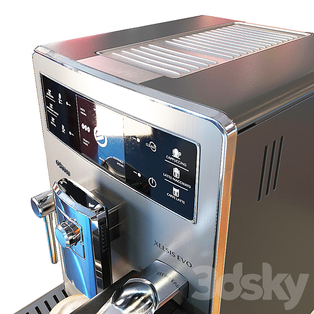 Espresso Coffee Machine PHILIPS-SAECO HD8954 _ 09 3DS Max Model - thumbnail 2