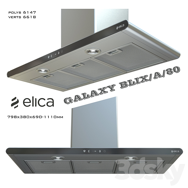 Extractor Elica Galaxy BLIX _ A _ 80 3ds Max - thumbnail 1