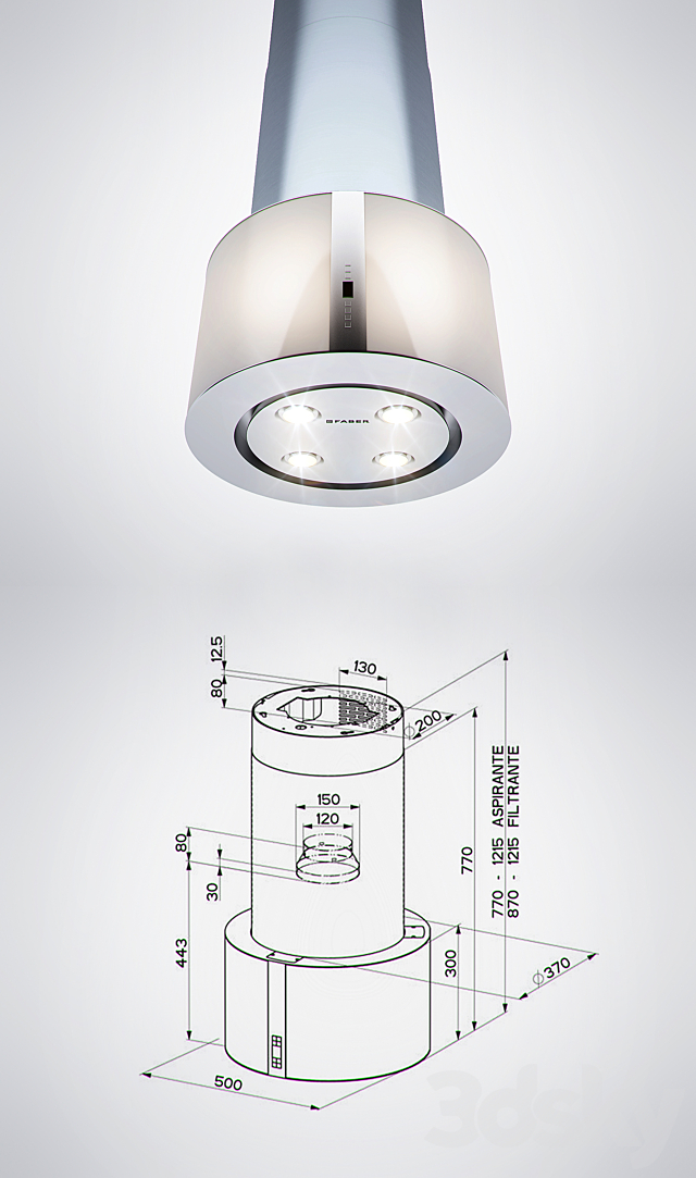 FABER – CASSIOPEA ISOLA EG10 X _ V A50 ACTIVE 3ds Max - thumbnail 2