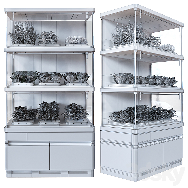 Farmshelf fridge 3DS Max - thumbnail 2