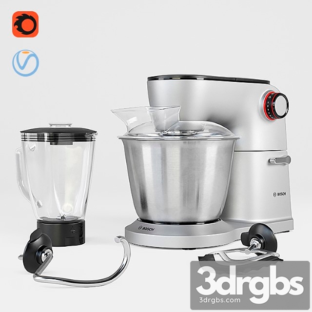 Food processor bosch 2 3dsmax Download - thumbnail 1