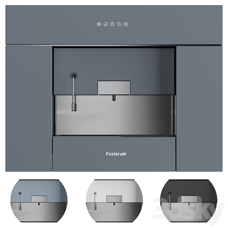 Foster | Coffee maker 3DS Max Model - thumbnail 1
