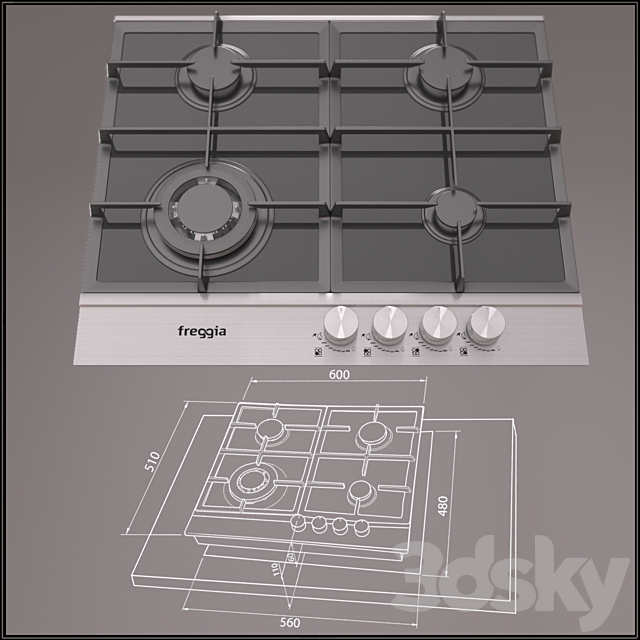 FREGGIA HG 640 VGTB 3DSMax File - thumbnail 2