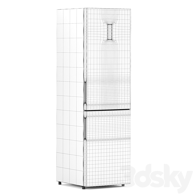 Fridge Haier C2F737CBXG 3DSMax File - thumbnail 4