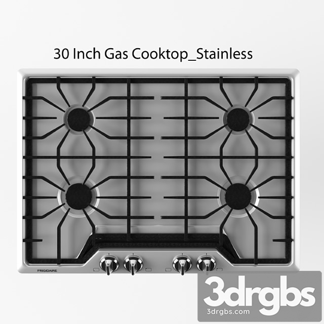 Frigidaire – 30 inch gas cooktop 2 3dsmax Download - thumbnail 1