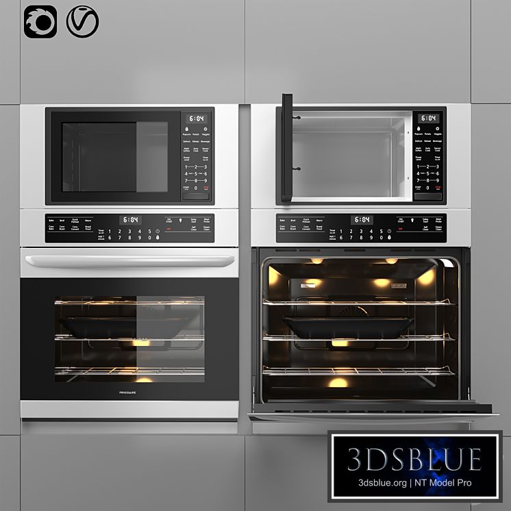 Frigidaire Aappliance Microwave And Oven 3DS Max - thumbnail 3