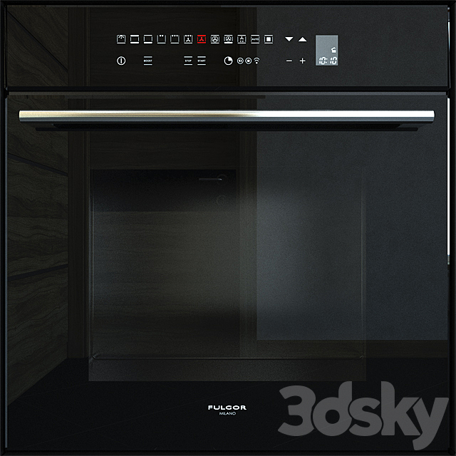 Fulgor Milano Oven LO 6213 TC BK 3ds Max - thumbnail 1