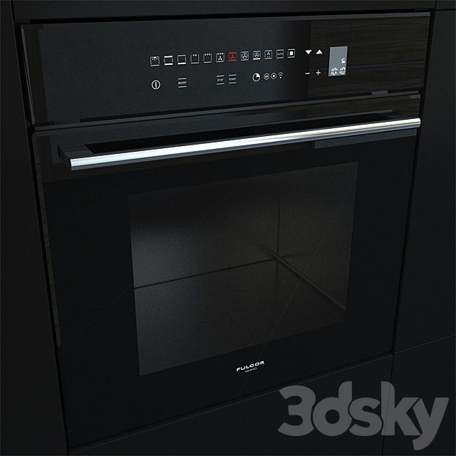 Fulgor Milano Oven LO 6213 TC BK 3ds Max - thumbnail 2