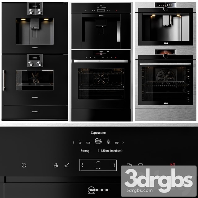 Gaggenau, aeg and neff double oven and coffeemaker collection - thumbnail 1