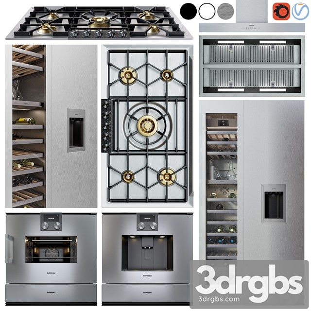 Gaggenau Appliance Collection 2 3dsmax Download - thumbnail 1