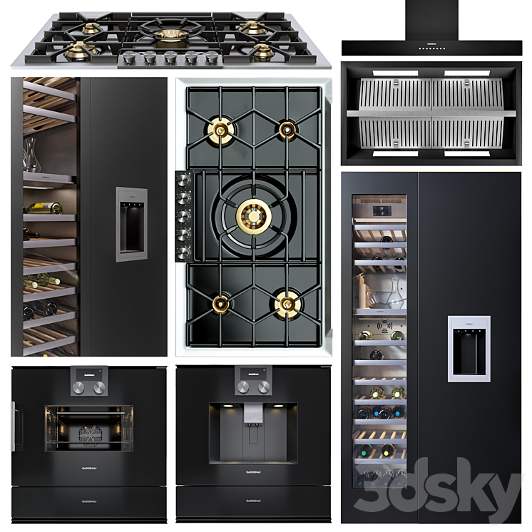 gaggenau appliance collection 3DS Max - thumbnail 2