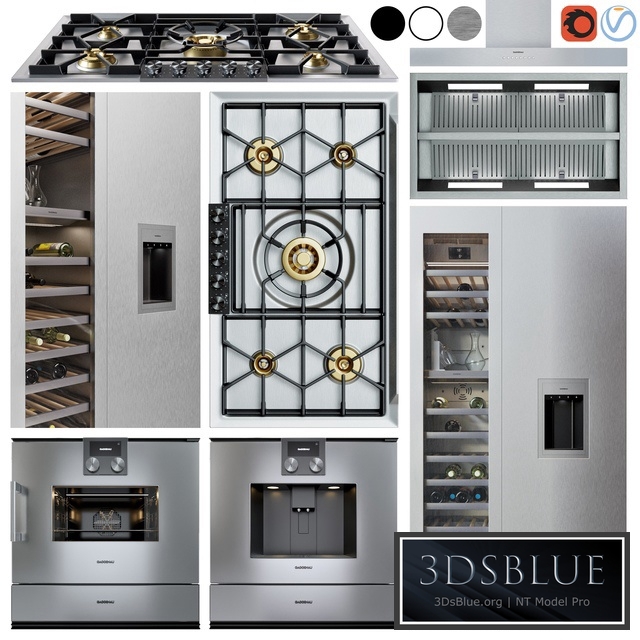 gaggenau appliance collection 3DS Max - thumbnail 3