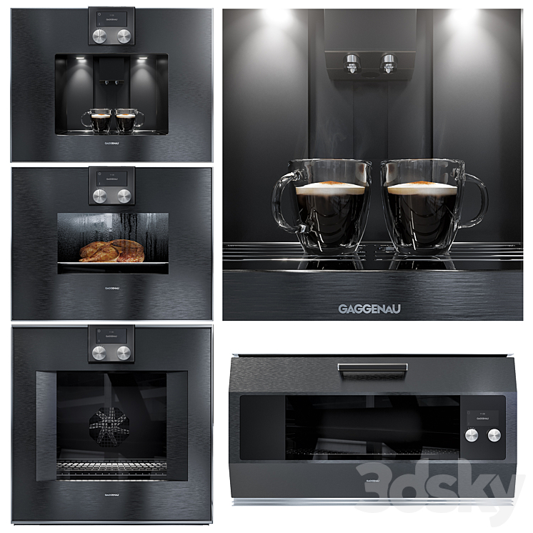 Gaggenau kitchen appliance 3DS Max - thumbnail 1