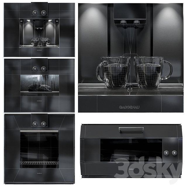 Gaggenau kitchen appliance 3DSMax File - thumbnail 5