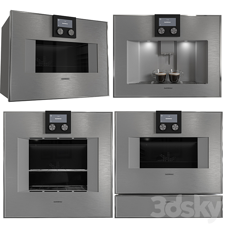 Gaggenau Kitchen Appliance Collection 3DS Max Model - thumbnail 2