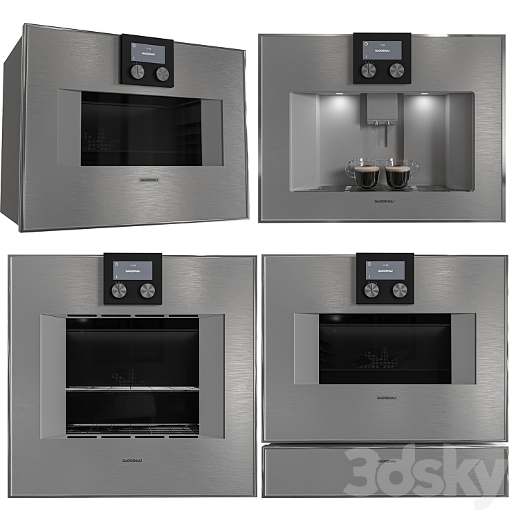 Gaggenau Kitchen Appliance Collection 3DS Max - thumbnail 2