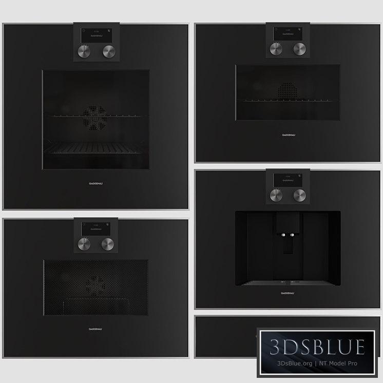 Gaggenau Kitchen Appliance set 3DS Max - thumbnail 3