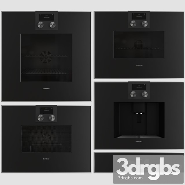 Gaggenau Kitchen Appliance Set 3dsmax Download - thumbnail 1