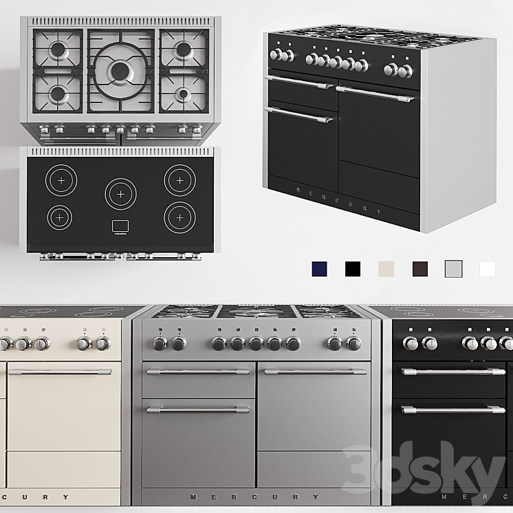 Gas and electric stove AGA Mercury 3DS Max - thumbnail 1