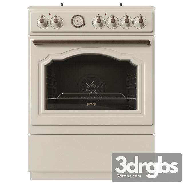 Gas and Electric Stove Gorenje Tlassitso 3dsmax Download - thumbnail 1